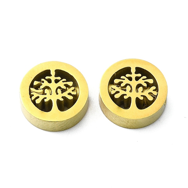 PandaHall Ion Plating(IP) 304 Stainless Steel Beads, Flat Round with Tree, Real 18K Gold Plated, 10x3mm, Hole: 1.8mm 304 Stainless Steel...
PandaHall Ion Plating(IP) 304 Stainless Steel Beads, Flat Round with Tree, Real 18K Gold Plated, 10x3mm, Hole: 1.8mm 304 Stainless Steel...