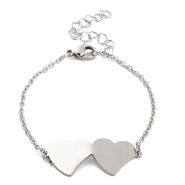 PandaHall Stainless Steel Cable Chain Link Bracelets for Women Men, Stainless Steel Color, Heart, 8-1/4 inch(21cm), heart: 34x13.5mm...
PandaHall Stainless Steel Cable Chain Link Bracelets for Women Men, Stainless Steel Color, Heart, 8-1/4 inch(21cm), heart: 34x13.5mm...