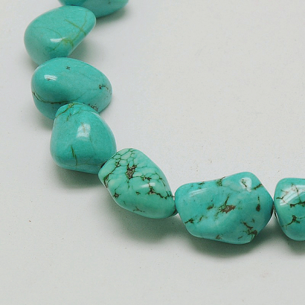 PandaHall Chips Natural Magnesite Beads Strands, Dyed & Heated, 11~16x10~20mm, Hole: 1mm, 15.5 inch Magnesite Chip Cyan
PandaHall Chips Natural Magnesite Beads Strands, Dyed & Heated, 11~16x10~20mm, Hole: 1mm, 15.5 inch Magnesite Chip Cyan