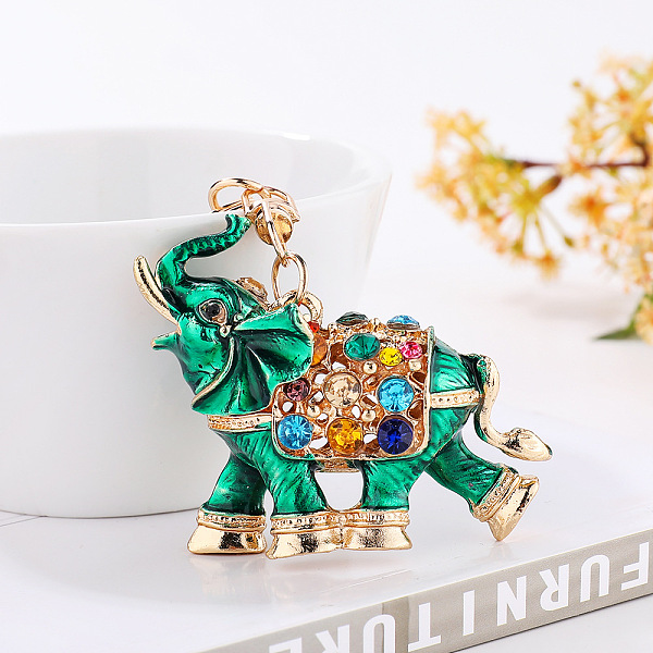 PandaHall Alloy Rhinestone Keychains, Enamel Style, Elephant Pendant Keychain, Medium Sea Green, 11cm Alloy Rhinestone+Enamel Elephant
PandaHall Alloy Rhinestone Keychains, Enamel Style, Elephant Pendant Keychain, Medium Sea Green, 11cm Alloy Rhinestone+Enamel Elephant