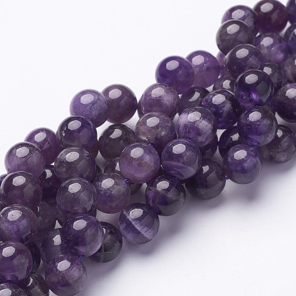 PandaHall Round Amethyst Beads Strands, about 10mm in diameter, hole: 1mm, about 40pcs/strand, 15.5 inch Amethyst Round Purple
PandaHall Round Amethyst Beads Strands, about 10mm in diameter, hole: 1mm, about 40pcs/strand, 15.5 inch Amethyst Round Purple
