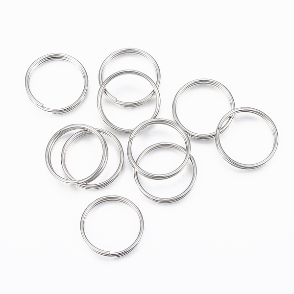 PandaHall 304 Stainless Steel Split Rings, Double Loops Jump Rings, Stainless Steel Color, 12x1.5mm, about 10.5mm Inner Diameter 304...
PandaHall 304 Stainless Steel Split Rings, Double Loops Jump Rings, Stainless Steel Color, 12x1.5mm, about 10.5mm Inner Diameter 304...
