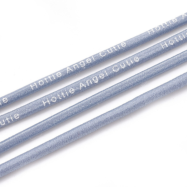 PandaHall Elastic Cord, with Nylon Outside and Rubber Inside, Printed Word, Light Steel Blue, 2.5mm, about 100yard/bundle(300 feet/bundle)...
PandaHall Elastic Cord, with Nylon Outside and Rubber Inside, Printed Word, Light Steel Blue, 2.5mm, about 100yard/bundle(300 feet/bundle)...