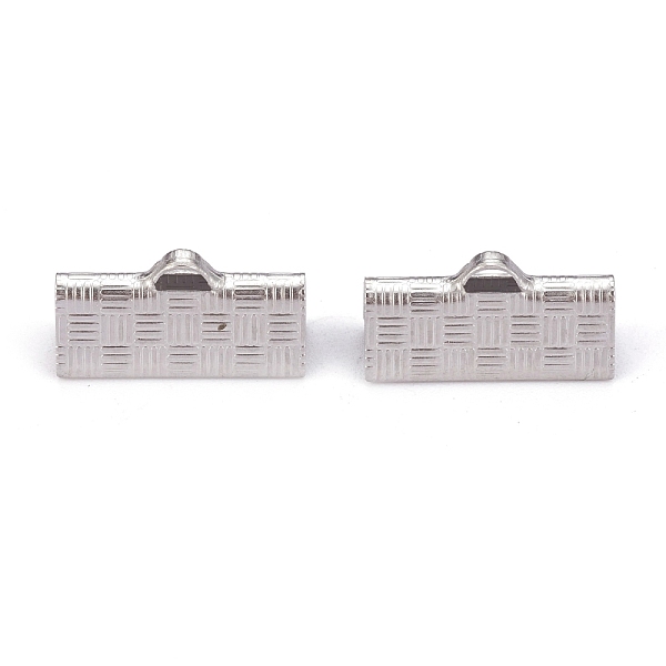 PandaHall 304 Stainless Steel Ribbon Crimp Ends, Stainless Steel Color, 8x15x5mm, Hole: 1.5x0.5mm 304 Stainless Steel
PandaHall 304 Stainless Steel Ribbon Crimp Ends, Stainless Steel Color, 8x15x5mm, Hole: 1.5x0.5mm 304 Stainless Steel