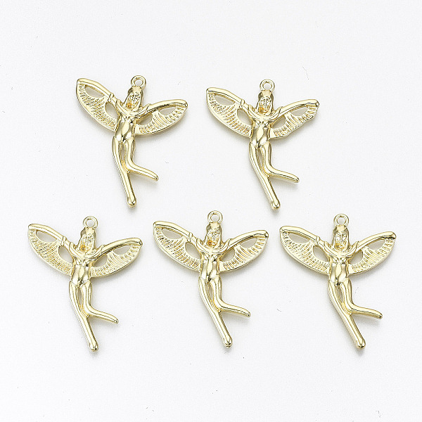 PandaHall Rack Plating Alloy Pendants, Cadmium Free & Nickel Free & Lead Free, Fairy, Light Gold, 34x28.5x3mm, Hole: 1.6mm Alloy Human
PandaHall Rack Plating Alloy Pendants, Cadmium Free & Nickel Free & Lead Free, Fairy, Light Gold, 34x28.5x3mm, Hole: 1.6mm Alloy Human