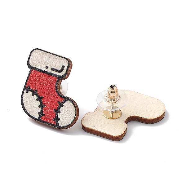 PandaHall Christmas Printed Wooden Stud Earrings, with 316 Stainless Steel Pins for Women, Christmas Socking, 22.5x23mm, Pin: 0.7mm Wood..., Red
PandaHall Christmas Printed Wooden Stud Earrings, with 316 Stainless Steel Pins for Women, Christmas Socking, 22.5x23mm, Pin: 0.7mm Wood..., Red