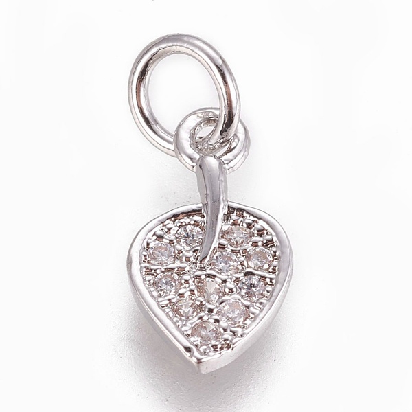 PandaHall Brass Micro Pave Cubic Zirconia Charms, Leaf, Clear, Platinum, 11x6.5x1.5mm, Hole: 3mm Brass+Cubic Zirconia Leaf Clear
PandaHall Brass Micro Pave Cubic Zirconia Charms, Leaf, Clear, Platinum, 11x6.5x1.5mm, Hole: 3mm Brass+Cubic Zirconia Leaf Clear