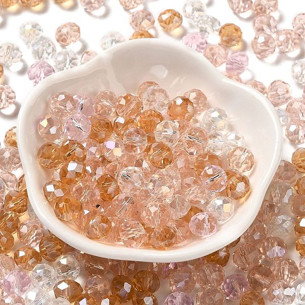 PandaHall Glass Beads, Faceted, Rondelle, Pearl Pink, 8x6mm, Hole: 1mm, about 1210pcs/500g Glass Rondelle
PandaHall Glass Beads, Faceted, Rondelle, Pearl Pink, 8x6mm, Hole: 1mm, about 1210pcs/500g Glass Rondelle