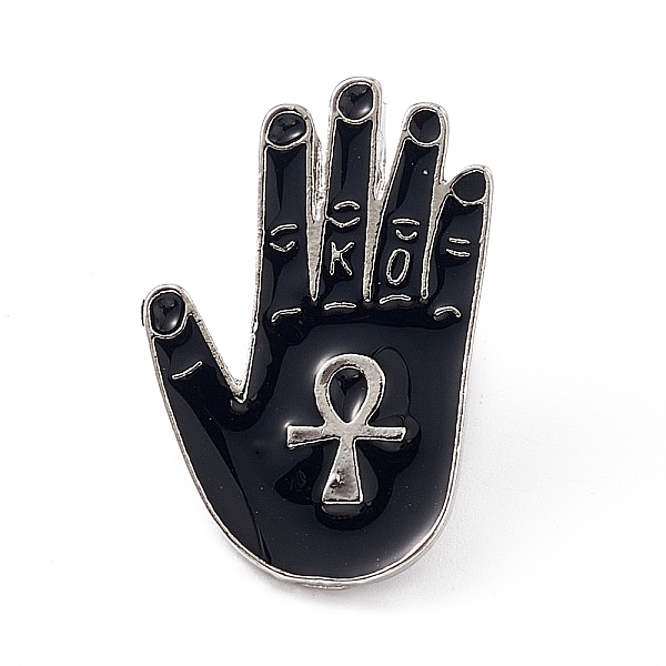PandaHall Enamel Pin, Alloy Badge for Backpack Clothing, Platinum, Palm Pattern, 28x18x2mm, Pin: 1mm Alloy+Enamel Palm Black
PandaHall Enamel Pin, Alloy Badge for Backpack Clothing, Platinum, Palm Pattern, 28x18x2mm, Pin: 1mm Alloy+Enamel Palm Black