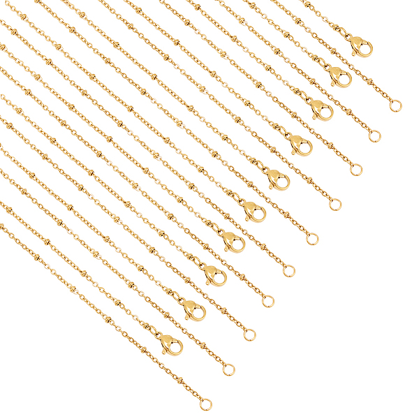 PandaHall 10Pcs 304 Stainless Steel Satellite Chain Necklaces Set for Men Women, Golden, 17.7 inch(45cm) 304 Stainless Steel
PandaHall 10Pcs 304 Stainless Steel Satellite Chain Necklaces Set for Men Women, Golden, 17.7 inch(45cm) 304 Stainless Steel