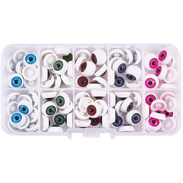 PandaHall About 100 Pcs 5 Colors 12mm Hollow Half Round Acrylic Doll Bear Craft Plastic Eyeballs Halloween Horror Props Plastic Multicolor
PandaHall About 100 Pcs 5 Colors 12mm Hollow Half Round Acrylic Doll Bear Craft Plastic Eyeballs Halloween Horror Props Plastic Multicolor