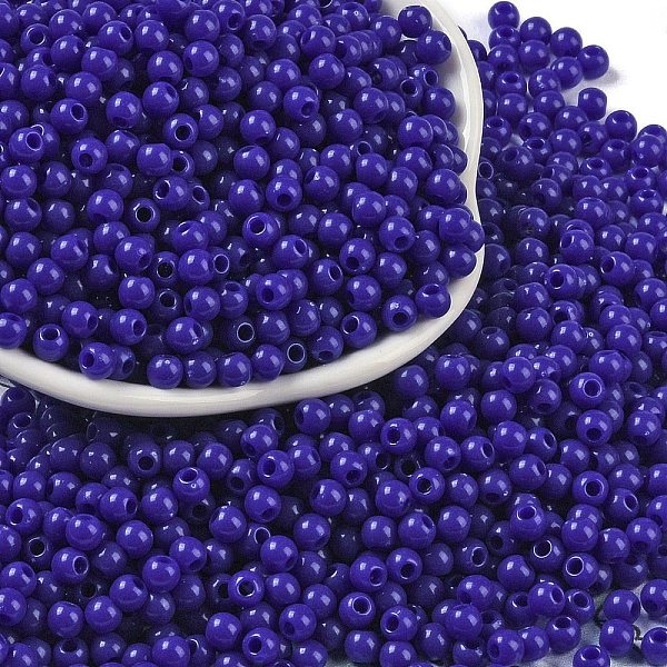 PandaHall Opaque Acrylic Beads, Round, Dark Blue, 4x3.5mm, Hole: 1.6mm, about 18000pcs/500g Acrylic Round
PandaHall Opaque Acrylic Beads, Round, Dark Blue, 4x3.5mm, Hole: 1.6mm, about 18000pcs/500g Acrylic Round