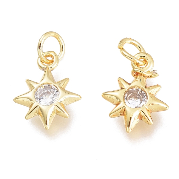 PandaHall Brass Micro Pave Clear Cubic Zirconia Charms, with Jump Ring, Star, Golden, 10.5x7.5x2.5mm, Hole: 1.5mm, Jump Rings: 3.5x0.8mm...
PandaHall Brass Micro Pave Clear Cubic Zirconia Charms, with Jump Ring, Star, Golden, 10.5x7.5x2.5mm, Hole: 1.5mm, Jump Rings: 3.5x0.8mm...