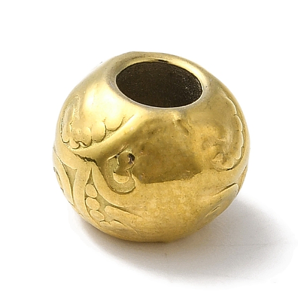 PandaHall 304 Stainless Steel European Beads, Round, Golden, 9x7mm, Hole: 4mm 304 Stainless Steel Round
PandaHall 304 Stainless Steel European Beads, Round, Golden, 9x7mm, Hole: 4mm 304 Stainless Steel Round