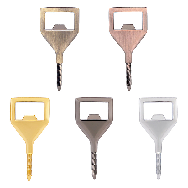 PandaHall Unicraftale 5Pcs 5 Colors Zinc Alloy Red Wine Beer Bottle Corkscrew Opener Handle Accessories, Mixed Color, 82x38x5.5mm, Inner...
PandaHall Unicraftale 5Pcs 5 Colors Zinc Alloy Red Wine Beer Bottle Corkscrew Opener Handle Accessories, Mixed Color, 82x38x5.5mm, Inner...