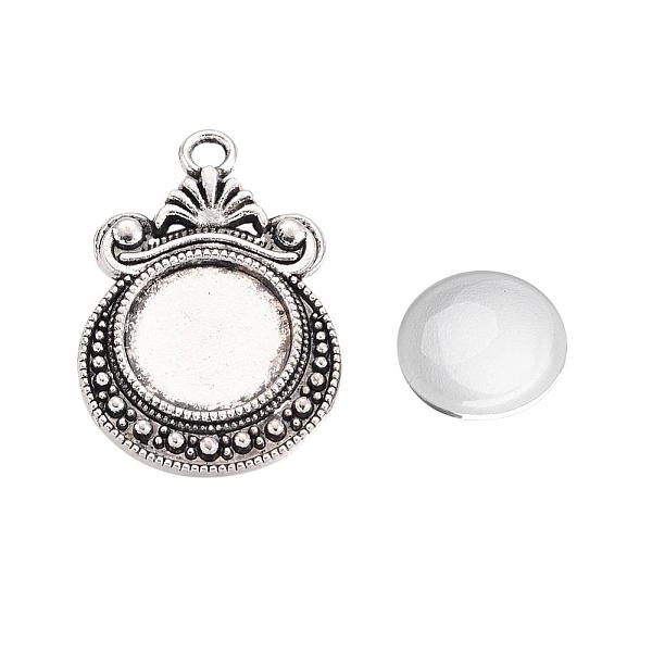 PandaHall Pendant Making Sets, with Alloy Pendant Cabochon Settings and Glass Cabochons, Flat Round, Cadmium Free & Lead Free, Antique...
PandaHall Pendant Making Sets, with Alloy Pendant Cabochon Settings and Glass Cabochons, Flat Round, Cadmium Free & Lead Free, Antique...