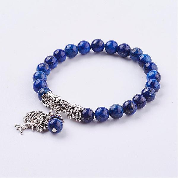 PandaHall Natural Lapis Lazuli(Dyed) Stretch Bracelets, with Tibetan Style Pendants, 2 inch(51mm) Lapis Lazuli Blue
PandaHall Natural Lapis Lazuli(Dyed) Stretch Bracelets, with Tibetan Style Pendants, 2 inch(51mm) Lapis Lazuli Blue