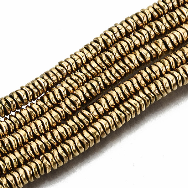 PandaHall Electroplate Non-magnetic Synthetic Hematite Beads Strands, Flat Round/Disc, Heishi Beads, Real 18K Gold Plated, 4x1.5mm, Hole...
PandaHall Electroplate Non-magnetic Synthetic Hematite Beads Strands, Flat Round/Disc, Heishi Beads, Real 18K Gold Plated, 4x1.5mm, Hole...