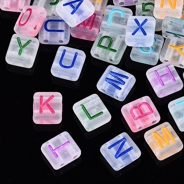 PandaHall Transparent Frosted Acrylic Multi-Strand Links, for Tile Elastic Bracelets Making, Square with Letter, Mixed Letter, Mixed Color..., Multicolor
PandaHall Transparent Frosted Acrylic Multi-Strand Links, for Tile Elastic Bracelets Making, Square with Letter, Mixed Letter, Mixed Color..., Multicolor
