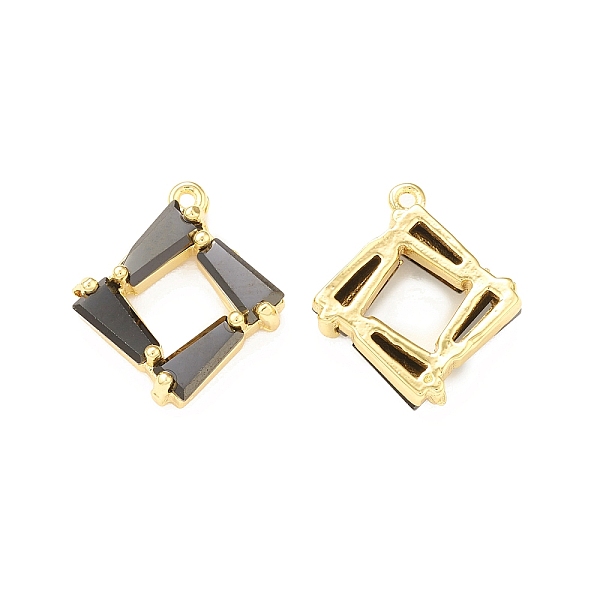 PandaHall Black Glass Pendnants, with Brass Findings, Rhombus Charms, Real 18K Gold Plated, 15x13.5x4mm, Hole: 0.9mm Brass+Glass Rhombus...
PandaHall Black Glass Pendnants, with Brass Findings, Rhombus Charms, Real 18K Gold Plated, 15x13.5x4mm, Hole: 0.9mm Brass+Glass Rhombus...