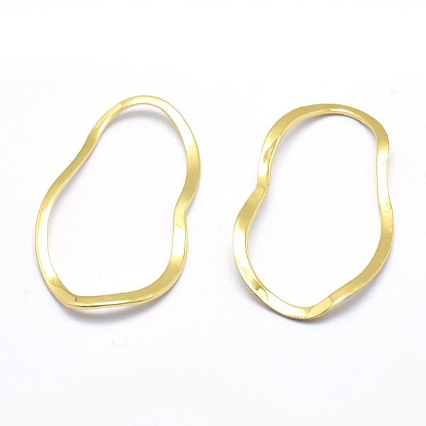 PandaHall Brass Linking Rings, Lead Free & Cadmium Free & Nickel Free, Oval, Real 18K Gold Plated, 39x23x1mm Brass Oval
PandaHall Brass Linking Rings, Lead Free & Cadmium Free & Nickel Free, Oval, Real 18K Gold Plated, 39x23x1mm Brass Oval