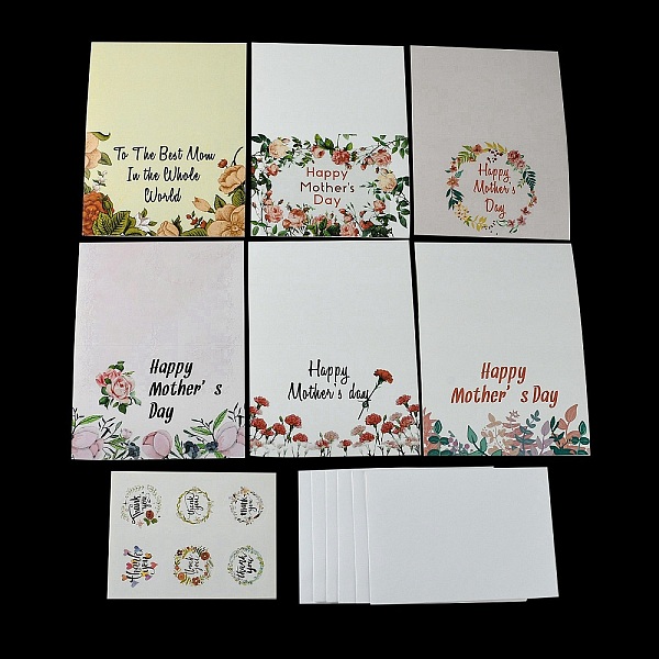 PandaHall Mother's Day Gift Cards, with Envelope and Sticker, Light Yellow, 100x150x0.6mm Paper
PandaHall Mother's Day Gift Cards, with Envelope and Sticker, Light Yellow, 100x150x0.6mm Paper