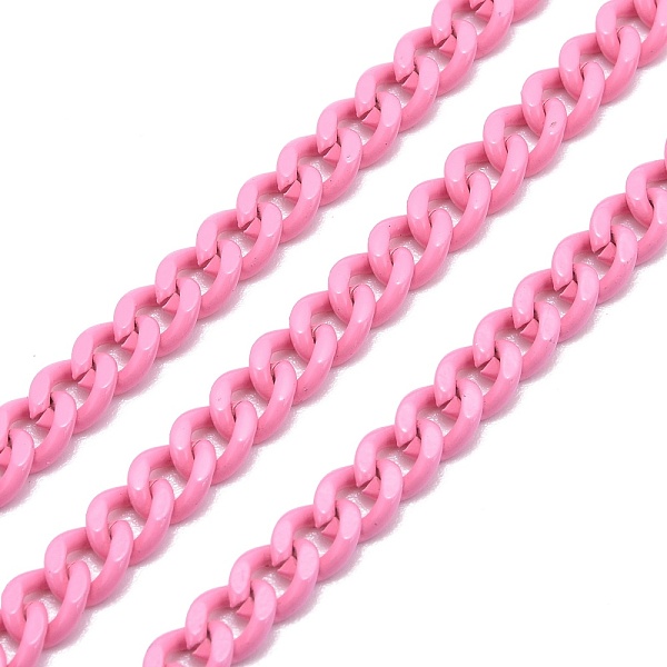 PandaHall Spray Painted Brass Curb Chain, Twisted Chain, with Spool, Unwelded, Pearl Pink, 6x5x2mm, 32.8 Feet(10m)/roll Brass
PandaHall Spray Painted Brass Curb Chain, Twisted Chain, with Spool, Unwelded, Pearl Pink, 6x5x2mm, 32.8 Feet(10m)/roll Brass