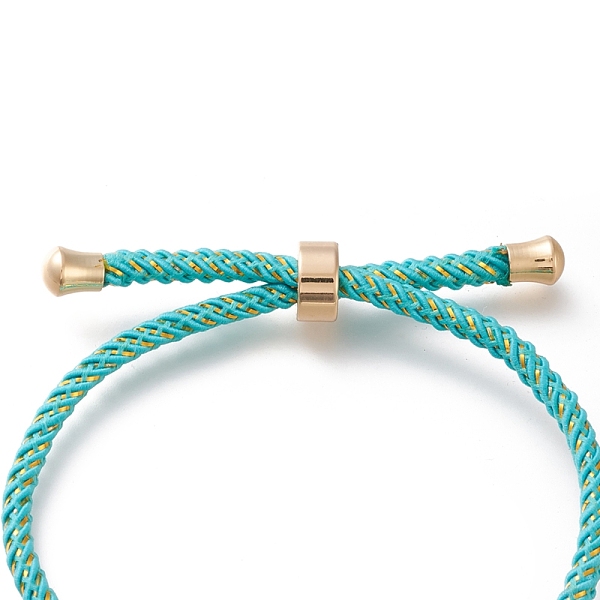 PandaHall Adjustable Nylon Cord Slider Bracelets, Bolo Bracelets, with Natural White Shell Links and Golden Plated Brass Findings, Flat..., Cyan
PandaHall Adjustable Nylon Cord Slider Bracelets, Bolo Bracelets, with Natural White Shell Links and Golden Plated Brass Findings, Flat..., Cyan