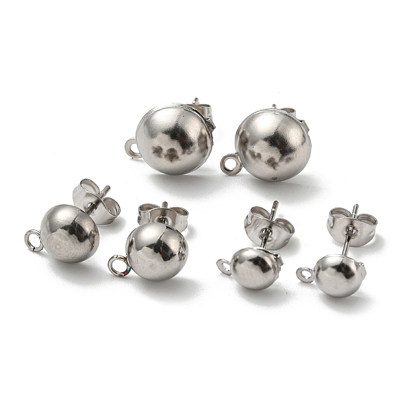 PandaHall UNICRAFTALE about 60pcs 6/8/10mm Round Stud Earring with Ear Nut Hypoallergenic Steel Earring with Loop Stainless Steel Color...
PandaHall UNICRAFTALE about 60pcs 6/8/10mm Round Stud Earring with Ear Nut Hypoallergenic Steel Earring with Loop Stainless Steel Color...