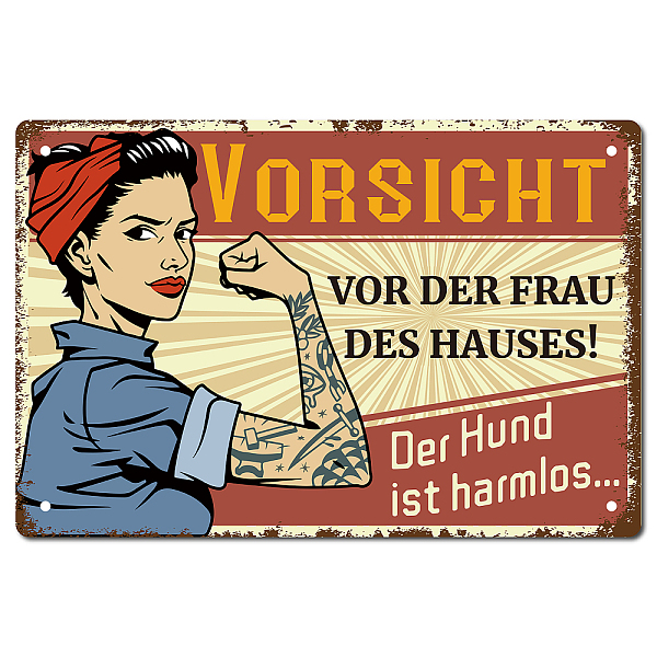 PandaHall CREATCABIN Vorsicht vor der Frau des Hauses Sign Vintage Tin Signs Funny Metal Tin Sign Wall Art Garden House Plaque for Man Woman...
PandaHall CREATCABIN Vorsicht vor der Frau des Hauses Sign Vintage Tin Signs Funny Metal Tin Sign Wall Art Garden House Plaque for Man Woman...