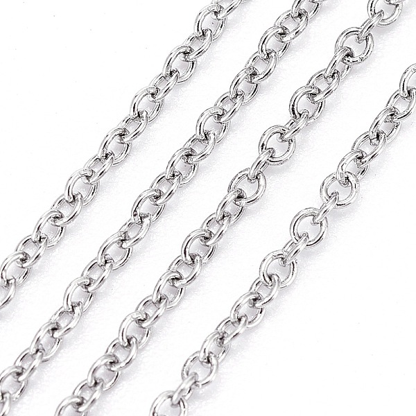 PandaHall 304 Stainless Steel Cable Chains, Soldered, Oval, Stainless Steel Color, 1.5x1.2x0.3mm 304 Stainless Steel
PandaHall 304 Stainless Steel Cable Chains, Soldered, Oval, Stainless Steel Color, 1.5x1.2x0.3mm 304 Stainless Steel