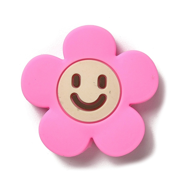 PandaHall Silicone Beads, Flower with Smiling Face, Silicone Teething Beads, Deep Pink, 30x31x8.5mm, Hole: 3mm Silicone
PandaHall Silicone Beads, Flower with Smiling Face, Silicone Teething Beads, Deep Pink, 30x31x8.5mm, Hole: 3mm Silicone