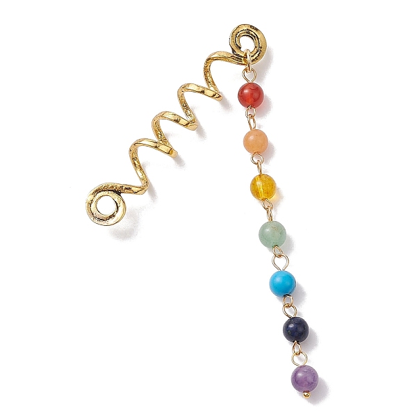 PandaHall Alloy Dreadlocks Beads, 7 Chakra Natural Gemstone Bead Braiding Hair Pendants Decoration Clips, for Hair Styling, 143mm Mixed...
PandaHall Alloy Dreadlocks Beads, 7 Chakra Natural Gemstone Bead Braiding Hair Pendants Decoration Clips, for Hair Styling, 143mm Mixed...