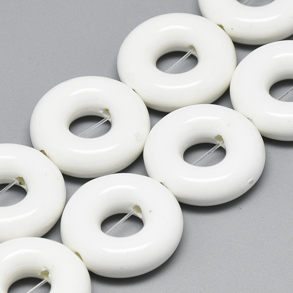 PandaHall Handmade Porcelain Beads, Bright Glazed Porcelain, Donut, White, 18~18.5x6~6.5mm, Hole: 2mm Porcelain Donut White
PandaHall Handmade Porcelain Beads, Bright Glazed Porcelain, Donut, White, 18~18.5x6~6.5mm, Hole: 2mm Porcelain Donut White