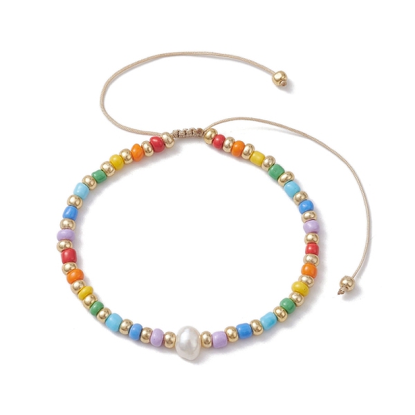 PandaHall Rainbow Style Glass Seed Beads Braided Bead Bracelets for Women, with Natural Cultured Freshwater Pearl Beads, Colorful, 1/8~1/4...
PandaHall Rainbow Style Glass Seed Beads Braided Bead Bracelets for Women, with Natural Cultured Freshwater Pearl Beads, Colorful, 1/8~1/4...