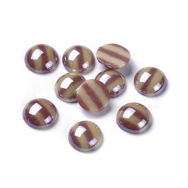 PandaHall Opaque Glass Cabochons, Stripe Pattern, Half Round, Colorful, 9.5~10x3.5mm Glass Half Round
PandaHall Opaque Glass Cabochons, Stripe Pattern, Half Round, Colorful, 9.5~10x3.5mm Glass Half Round