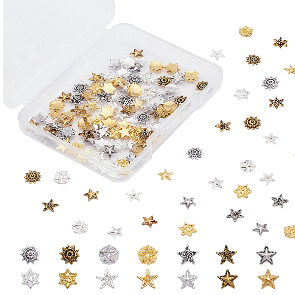PandaHall Olycraft Alloy Cabochons, Nail Art Decoration Accessories for Women, DIY Crystal Epoxy Resin Material Filling, Star & Sun, Mixed...
PandaHall Olycraft Alloy Cabochons, Nail Art Decoration Accessories for Women, DIY Crystal Epoxy Resin Material Filling, Star & Sun, Mixed...