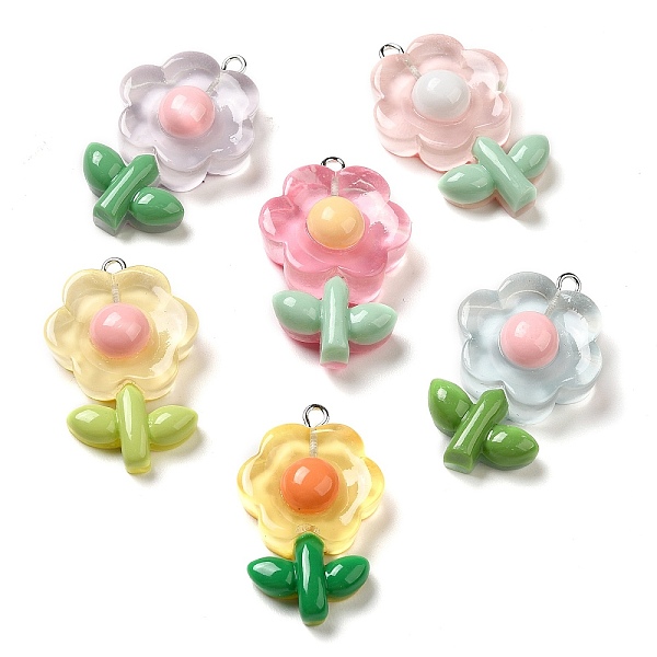 PandaHall Translucent Resin Pendants, with Platinum Plated Iron Loops, Flower Charms, Mixed Color, 38x24x9mm, Hole: 2mm Resin Flower..., Multicolor
PandaHall Translucent Resin Pendants, with Platinum Plated Iron Loops, Flower Charms, Mixed Color, 38x24x9mm, Hole: 2mm Resin Flower..., Multicolor