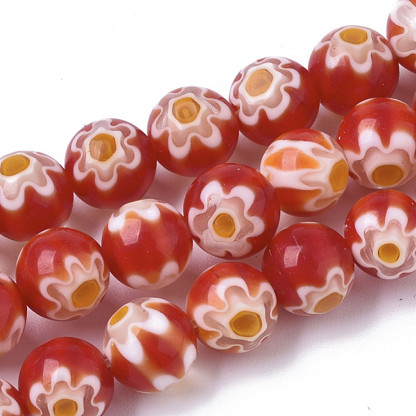 PandaHall Handmade Millefiori Lampwork Beads Strands, Round, Red, 8mm, Hole: 1.2mm, about 48pcs/strand, 14.17 inch(36cm) Millefiori Lampwork...
PandaHall Handmade Millefiori Lampwork Beads Strands, Round, Red, 8mm, Hole: 1.2mm, about 48pcs/strand, 14.17 inch(36cm) Millefiori Lampwork...
