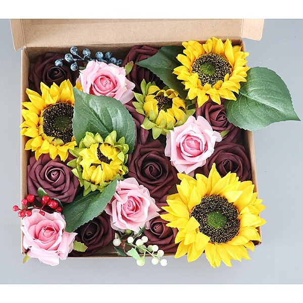 PandaHall Sunflowers &d Roses Silk Cloth Artificial Flower, with Plastic Branch, for Wedding Party Home Room Decoration Marriage Accessories..., Yellow
PandaHall Sunflowers &d Roses Silk Cloth Artificial Flower, with Plastic Branch, for Wedding Party Home Room Decoration Marriage Accessories..., Yellow
