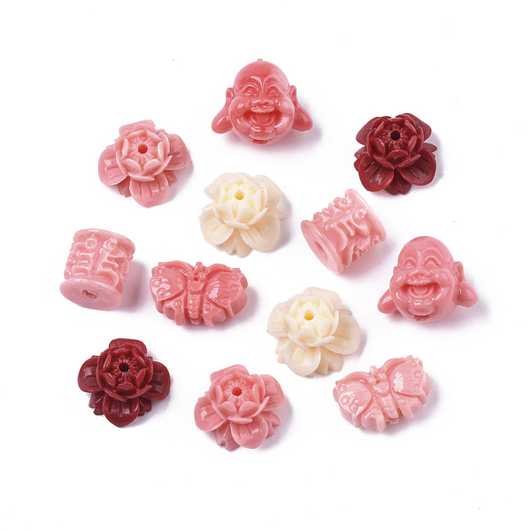 PandaHall Synthetic Coral Beads, Mixed Shapes, Mixed Color, 8~11.5x8~13x5~11mm, Hole: 1.4mm Synthetic Coral Mixed Shapes Multicolor
PandaHall Synthetic Coral Beads, Mixed Shapes, Mixed Color, 8~11.5x8~13x5~11mm, Hole: 1.4mm Synthetic Coral Mixed Shapes Multicolor