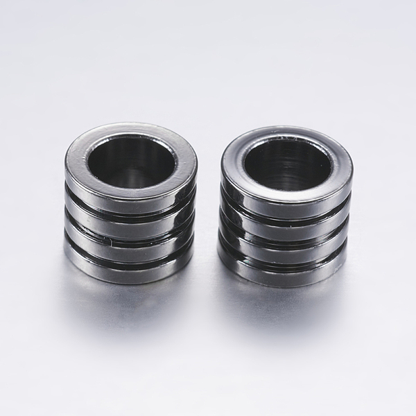 PandaHall 304 Stainless Steel Beads, Column, Grooved Beads, Gunmetal, 10x8mm, Hole: 6.5mm 304 Stainless Steel Column
PandaHall 304 Stainless Steel Beads, Column, Grooved Beads, Gunmetal, 10x8mm, Hole: 6.5mm 304 Stainless Steel Column