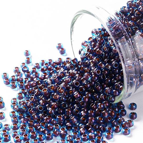 PandaHall TOHO Round Seed Beads, Japanese Seed Beads, (381) Inside Color Aqua/Oxblood Lined, 11/0, 2.2mm, Hole: 0.8mm, about 1110pcs/10g...
PandaHall TOHO Round Seed Beads, Japanese Seed Beads, (381) Inside Color Aqua/Oxblood Lined, 11/0, 2.2mm, Hole: 0.8mm, about 1110pcs/10g...