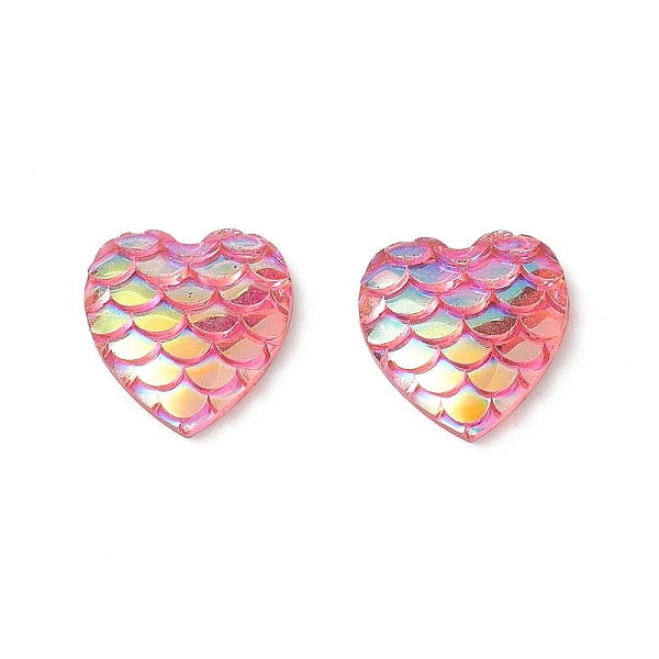 PandaHall (Defective Closeout Sale: Scratched) Opaque Resin Cabochons, Heart with Mermaid Fish Scale Pattern, Magenta, 11.5x11.5x2.5mm Resin..., Pink
PandaHall (Defective Closeout Sale: Scratched) Opaque Resin Cabochons, Heart with Mermaid Fish Scale Pattern, Magenta, 11.5x11.5x2.5mm Resin..., Pink