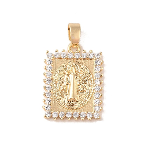 PandaHall Brass Cubic Zirconia Pendants, Long-Lasting Plated, Rectangle with Holy Virgin Charms, Golden, 20x15x2.5mm, Hole: 5x2.5mm..., Clear
PandaHall Brass Cubic Zirconia Pendants, Long-Lasting Plated, Rectangle with Holy Virgin Charms, Golden, 20x15x2.5mm, Hole: 5x2.5mm..., Clear