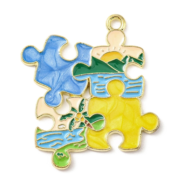 PandaHall Zinc Alloy Enamel Pendants, Light Gold, Puzzle Charm, Colorful, 33x29x1.5mm, Hole: 1.8mm Alloy+Enamel Others
PandaHall Zinc Alloy Enamel Pendants, Light Gold, Puzzle Charm, Colorful, 33x29x1.5mm, Hole: 1.8mm Alloy+Enamel Others