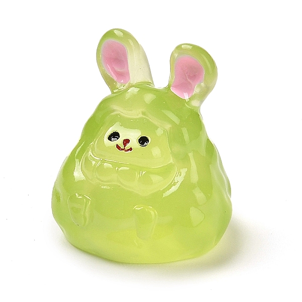 PandaHall Luminous Resin Cute Little Rabbit Ornaments, Glow in the Dark, Micro Landscape Decoration, Light Green, 25x22x19.5mm Resin Rabbit
PandaHall Luminous Resin Cute Little Rabbit Ornaments, Glow in the Dark, Micro Landscape Decoration, Light Green, 25x22x19.5mm Resin Rabbit