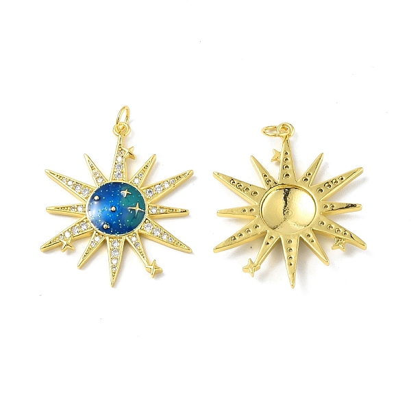 PandaHall Brass Micro Pave Clear Cubic Zirconia Pendants, with Enamel and Jump Ring, Sun Charm, Real 18K Gold Plated, 32.5x26.5x2.8mm, Hole...
PandaHall Brass Micro Pave Clear Cubic Zirconia Pendants, with Enamel and Jump Ring, Sun Charm, Real 18K Gold Plated, 32.5x26.5x2.8mm, Hole...