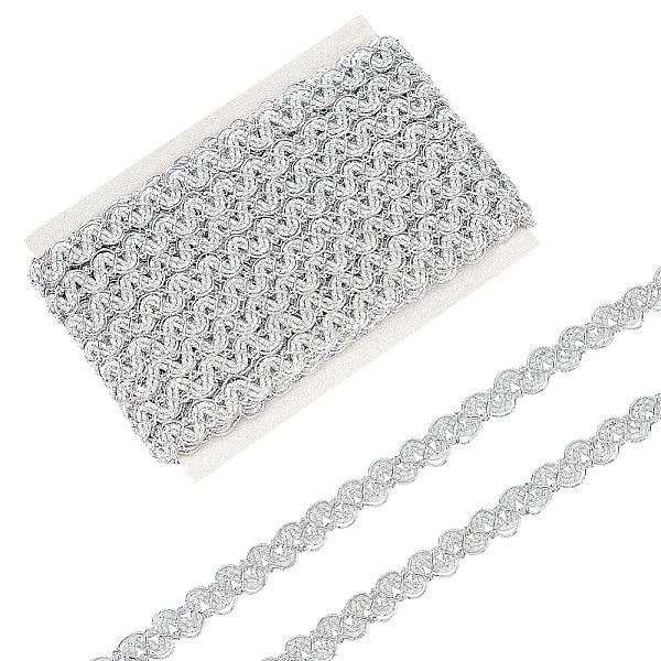PandaHall FINGERINSPIRE 11 Yards Silver Metallic Braid Trim by The Yard 0.4" Wide Polyester Wave Gimp Braid Trim Edge Woven Braid Trim Decor...
PandaHall FINGERINSPIRE 11 Yards Silver Metallic Braid Trim by The Yard 0.4" Wide Polyester Wave Gimp Braid Trim Edge Woven Braid Trim Decor...