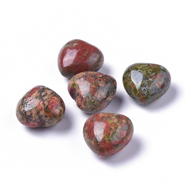 PandaHall Natural Unakite Heart Love Stone, Pocket Palm Stone for Reiki Balancing, 20x20x13~13.5mm Unakite Heart
PandaHall Natural Unakite Heart Love Stone, Pocket Palm Stone for Reiki Balancing, 20x20x13~13.5mm Unakite Heart